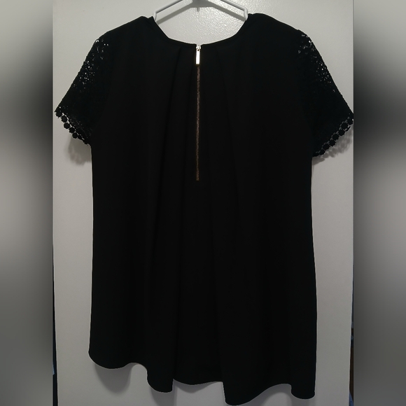 Michael Kors Crochet Sleeve Blouse - Picture 6 of 8